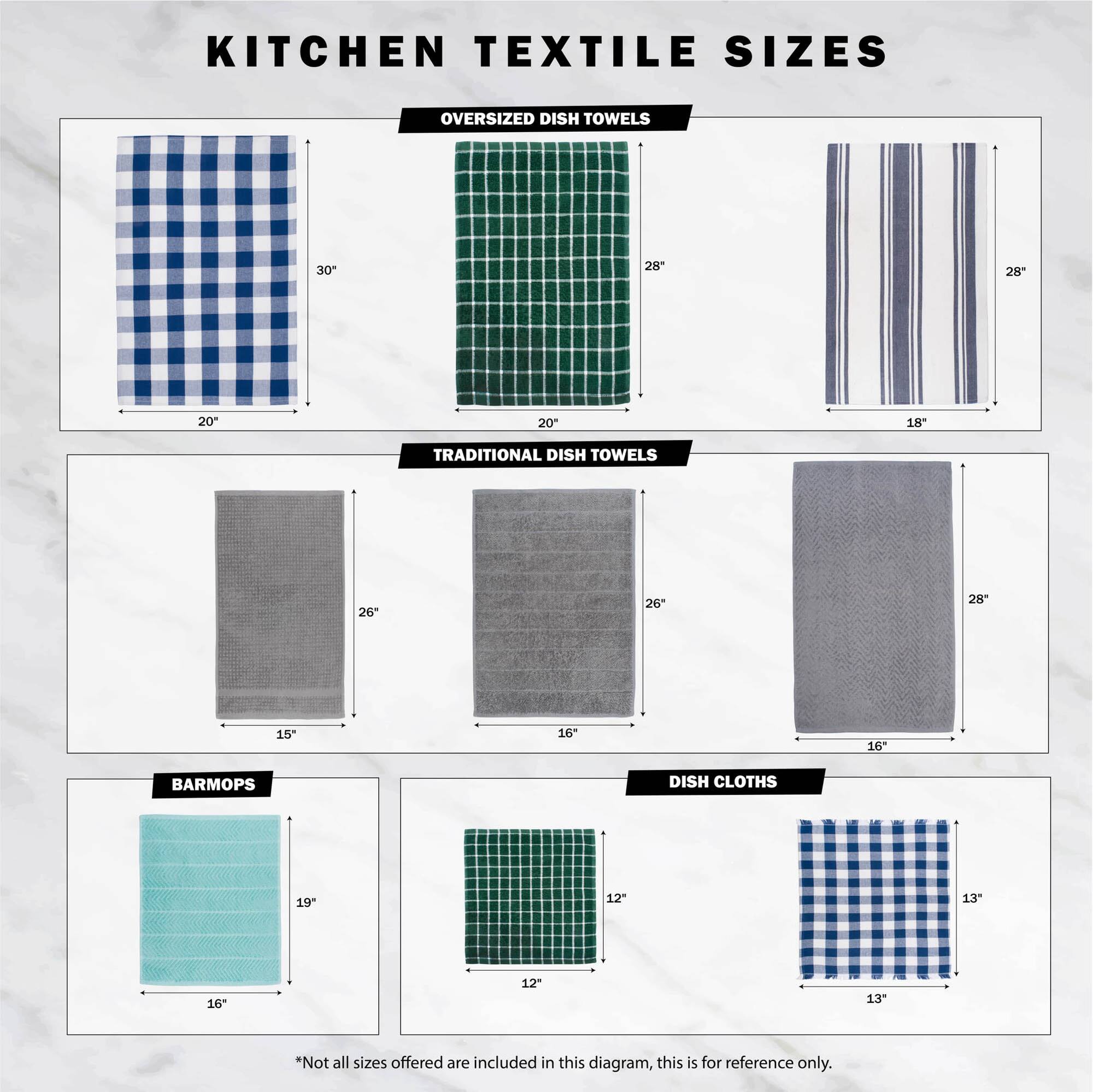 DII® Assorted Spring Barmop Dishtowel (Set of 4)
